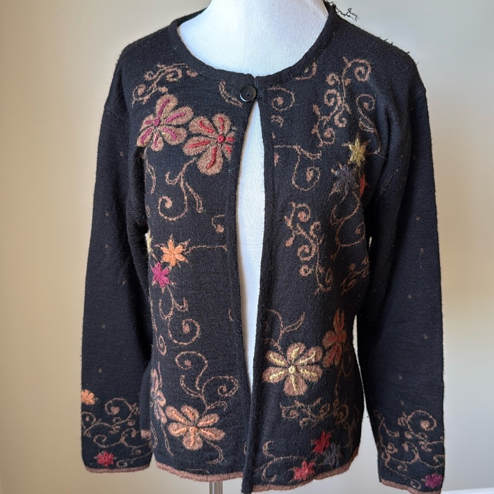 Eclipse Reversible Cardigan Sweater - image 1